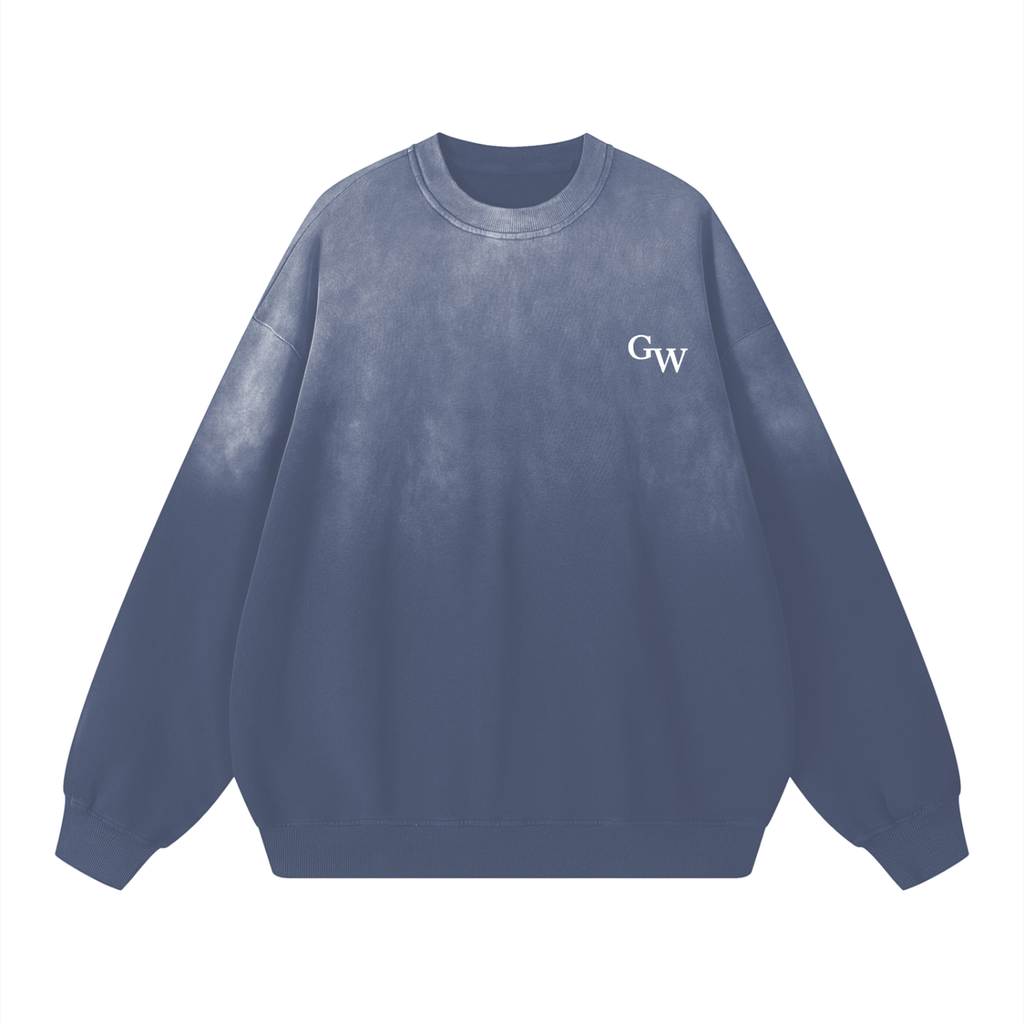 Pure Cotton Wash Drop-Shoulder Sweatshirt