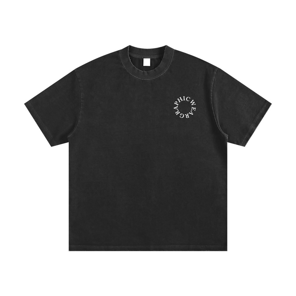 Heavyweight Vintage Washed Frayed T-Shirt