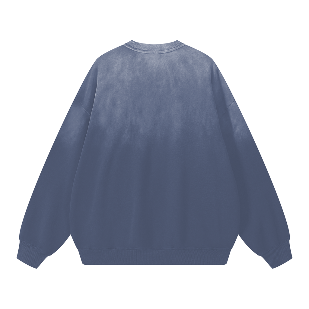 Pure Cotton Wash Drop-Shoulder Sweatshirt