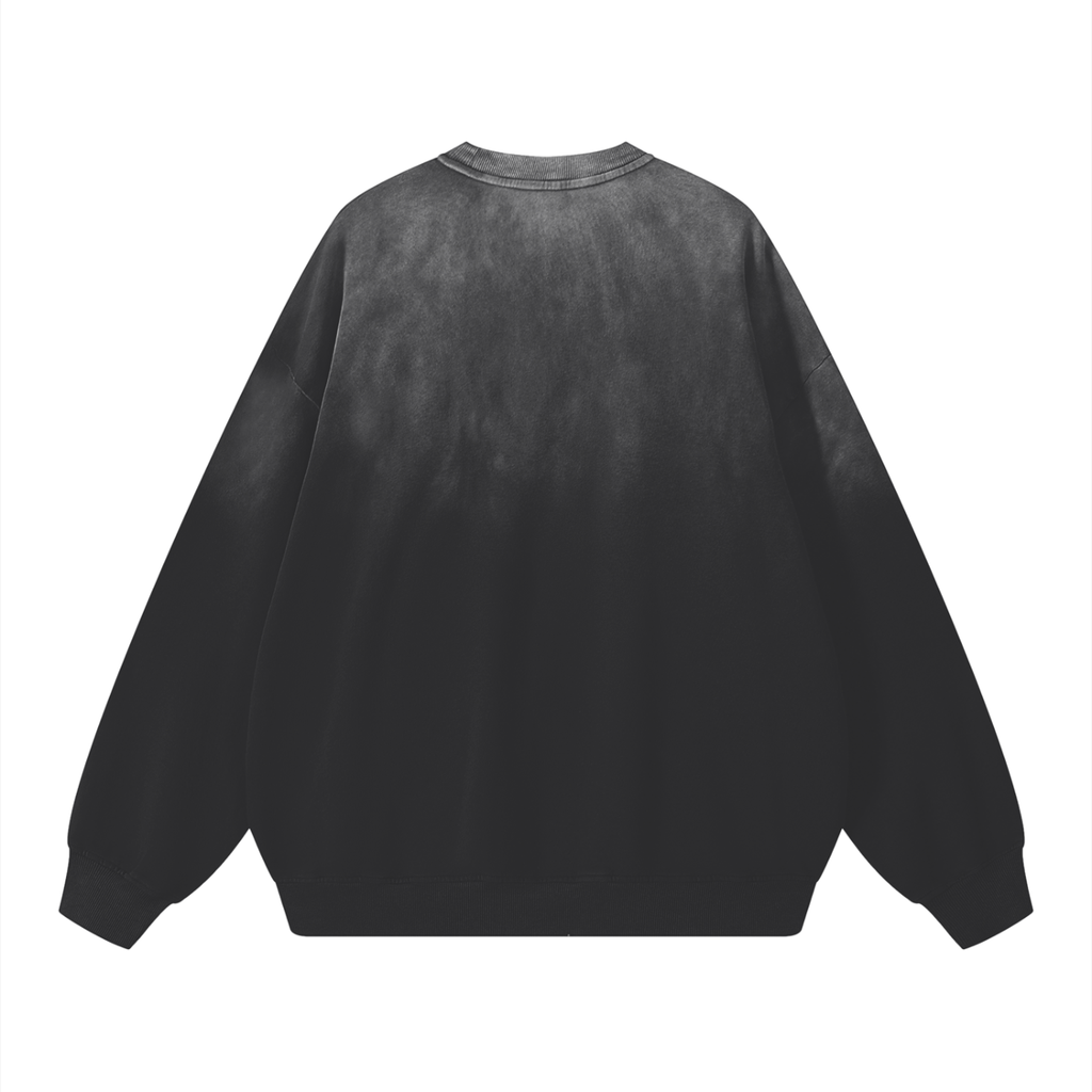 Pure Cotton Wash Drop-Shoulder Sweatshirt