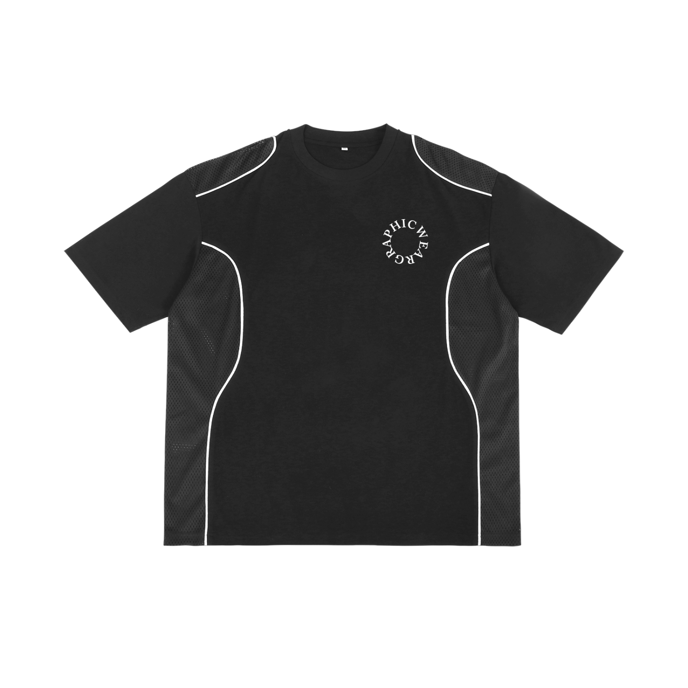 Contrast Piped Panel T-Shirt