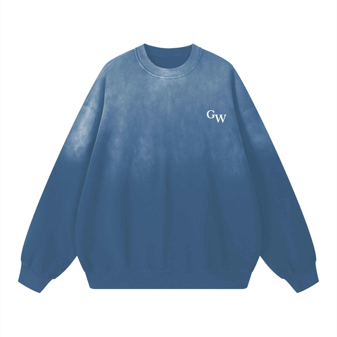Pure Cotton Wash Drop-Shoulder Sweatshirt