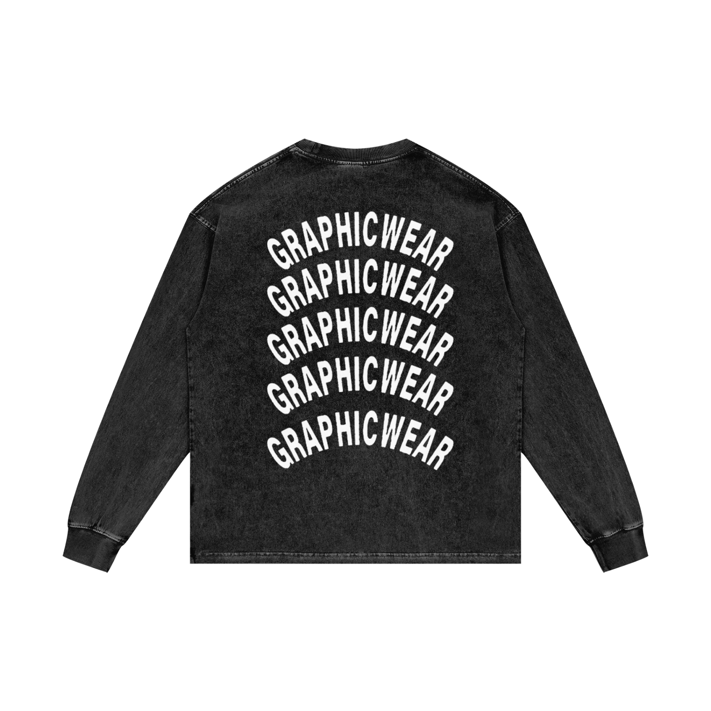 Acid Wash Oversize Long Sleeve T-Shirt